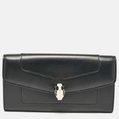 Leather Serpenti Forever Continental Wallet - Bvlgari - Modalova