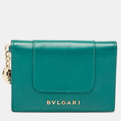 Leather Serpenti Forever Bifold Card Holder - Bvlgari - Modalova