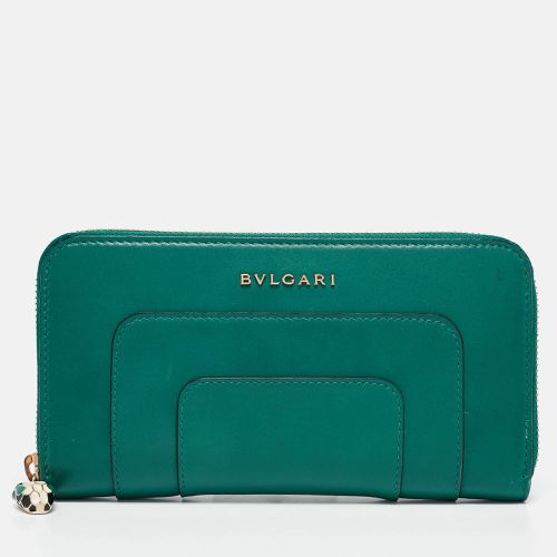 Leather Serpenti Forever Zip Around Wallet - Bvlgari - Modalova