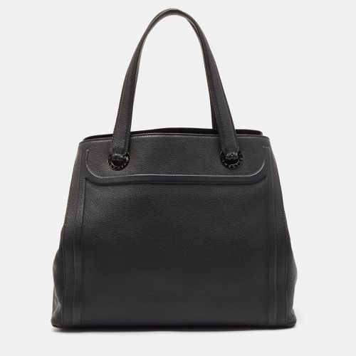 Bvlgari Black Leather Tote - Bvlgari - Modalova