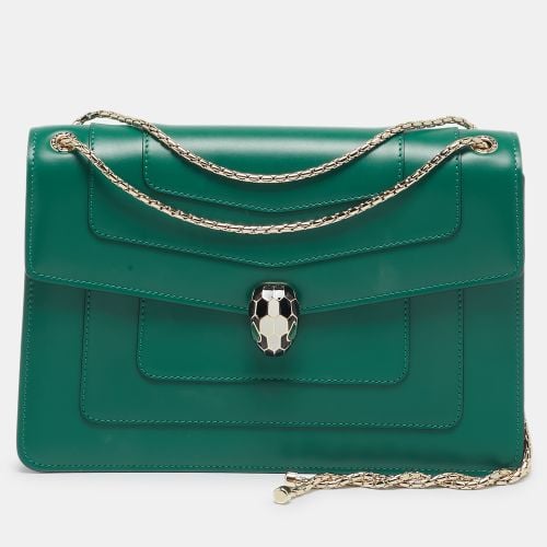 Leather Medium Serpenti Forever Shoulder Bag - Bvlgari - Modalova