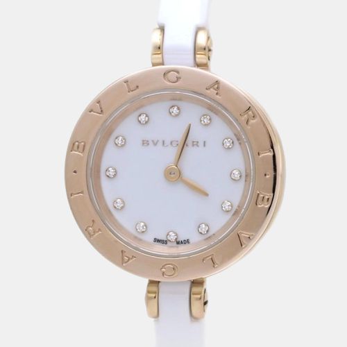 K Rose Gold Ceramic B.Zero1 BZ23WSGCC Quartz Women's Wristwatch 23 mm - Bvlgari - Modalova