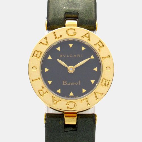 K yellow gold leather B-zero1 Watch - Bvlgari - Modalova