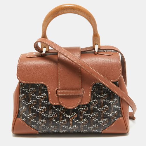 Ine Coated Canvas and Leather Mini Saigon Top Handle Bag - Goyard - Modalova