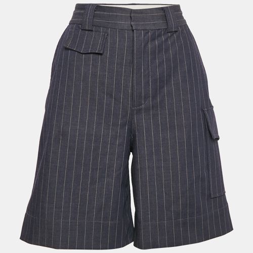 Pinstripe Gabardine Shorts S - Ganni - Modalova