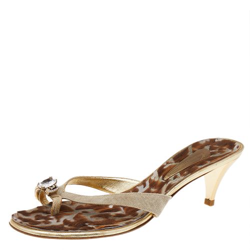 Canvas Embellished Sandals Size 41 - Giuseppe Zanotti - Modalova