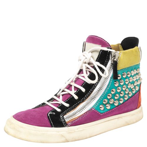 Suede Spike High-Top Sneakers Size 37 - Giuseppe Zanotti - Modalova