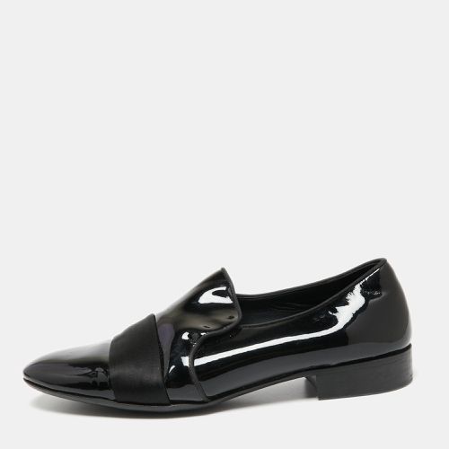 Patent Leather and Satin Cap Toe Smoking Slippers Size 40 - Giuseppe Zanotti - Modalova