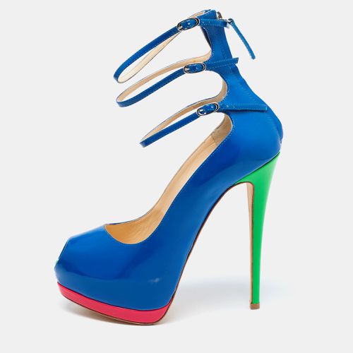 Multicolour Patent Leather Tripe Strap Peep Toe Pumps Size 37 - Giuseppe Zanotti - Modalova