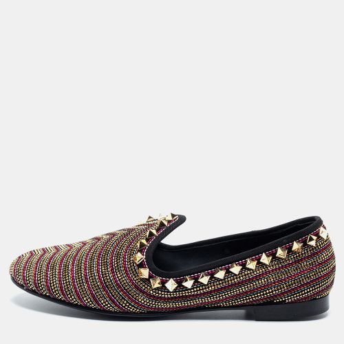 Embellished Suede Smoking Slippers Size 41 - Giuseppe Zanotti - Modalova