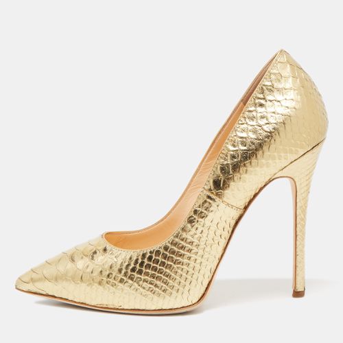 Python Embossed Pointed Toe Pumps Size 37.5 - Giuseppe Zanotti - Modalova