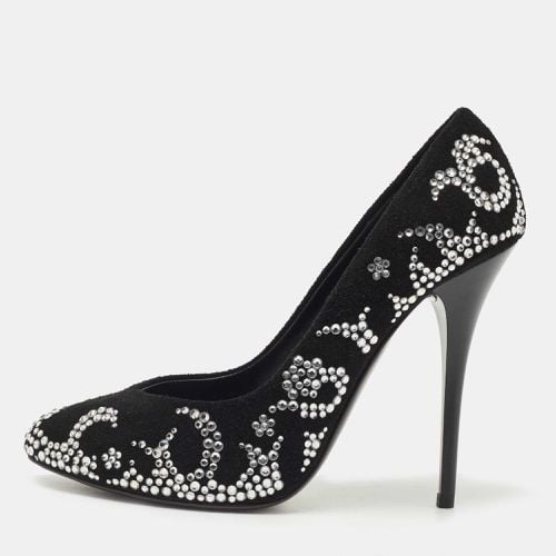 Suede Crystal Embellished Pumps Size 35 - Giuseppe Zanotti - Modalova