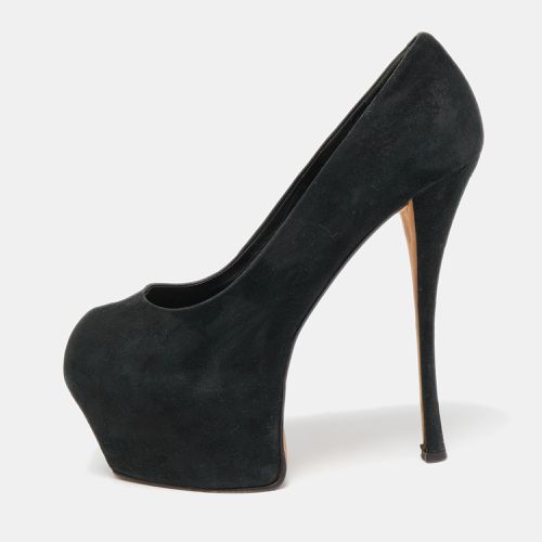 Suede Liza Peep Toe Platform Pumps Size 39 - Giuseppe Zanotti - Modalova