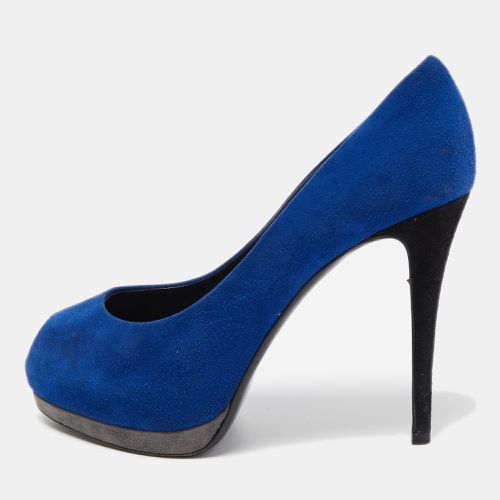 Suede Peep Toe Platform Pumps Size 37 - Giuseppe Zanotti - Modalova