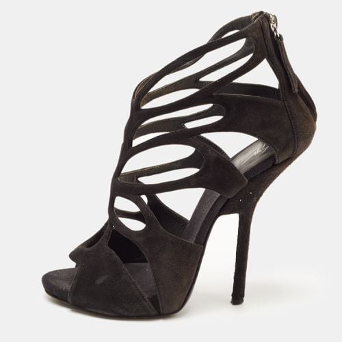 Suede Cut Out Ankle Strap Sandals Size 37 - Giuseppe Zanotti - Modalova