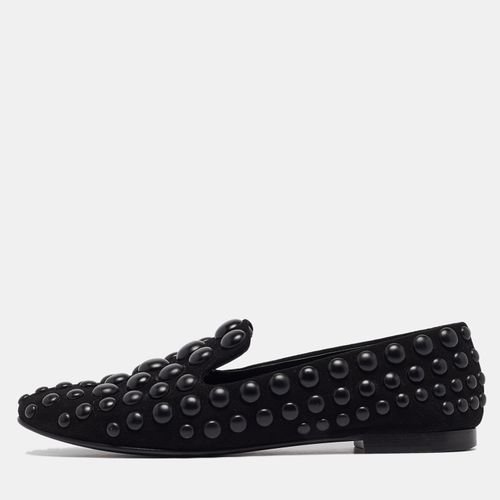 Suede Studded Smoking Slippers Size 37 - Giuseppe Zanotti - Modalova