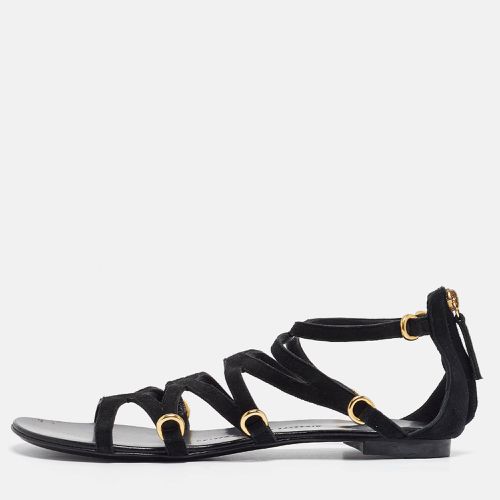 Suede Strappy Flat Sandals Size 38 - Giuseppe Zanotti - Modalova