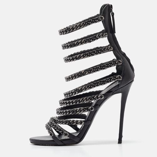 Leather and Chain Strappy Sandals Size 37.5 - Giuseppe Zanotti - Modalova