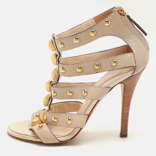 Leather Embellished Ankle Strap Sandals Size 36.5 - Giuseppe Zanotti - Modalova