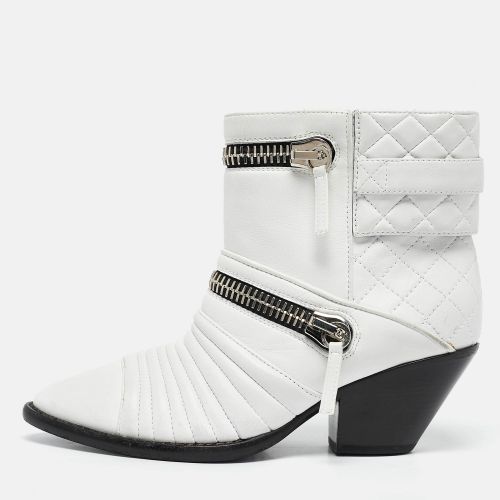 Quilted Leather Moto Boots Size 38 - Giuseppe Zanotti - Modalova