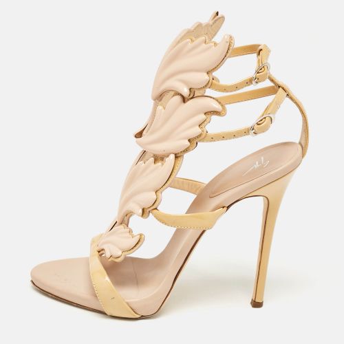 Beige Patent Metal Cruel Ankle Strap Sandals Size 37.5 - Giuseppe Zanotti - Modalova