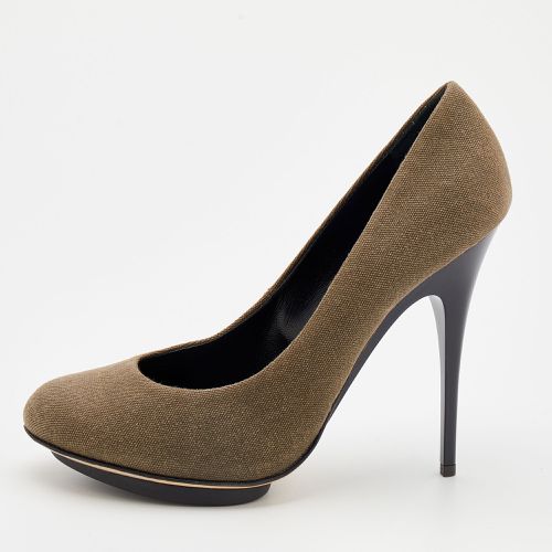 Olive Canvas Pumps Size 40 - Giuseppe Zanotti - Modalova