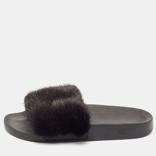 Mink Fur Flat Slides Size 38 - Givenchy - Modalova