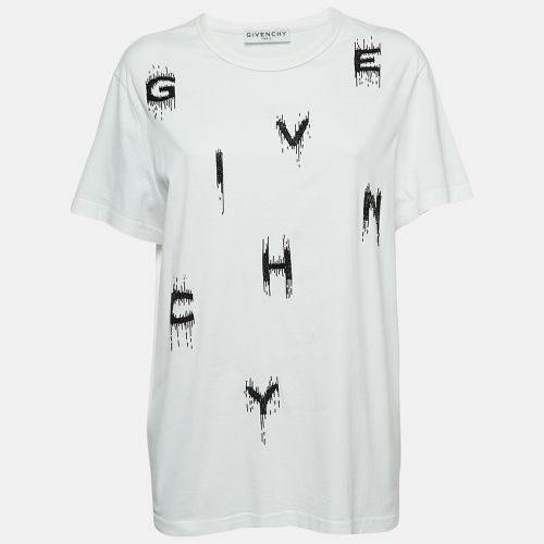 Beaded Logo Cotton T-Shirt XS - Givenchy - Modalova