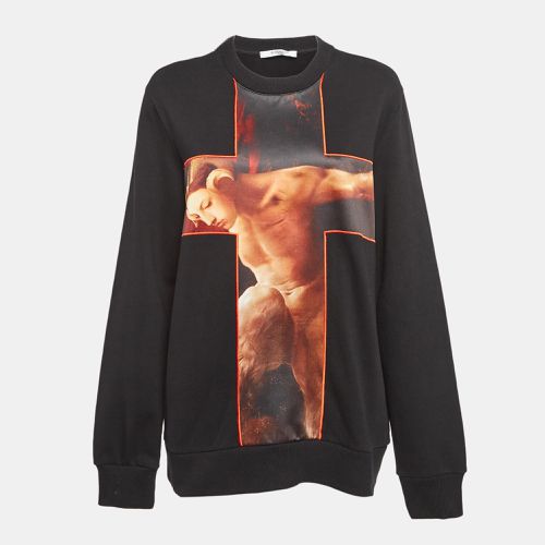 Applique Faun Motif Cross Cotton Sweatshirt M - Givenchy - Modalova