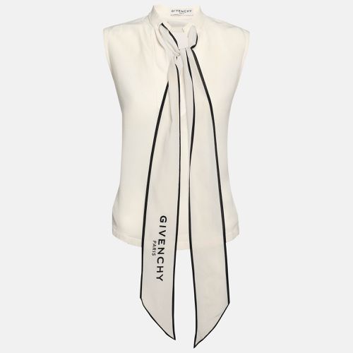 Silk Logo Scarf Detail Top S - Givenchy - Modalova