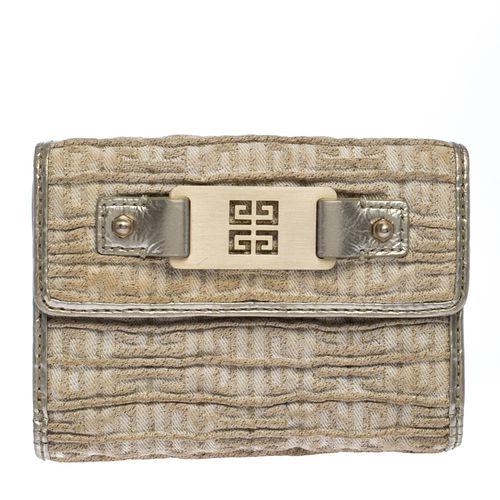 Ivory Fabric Flap Compact Wallet - Givenchy - Modalova