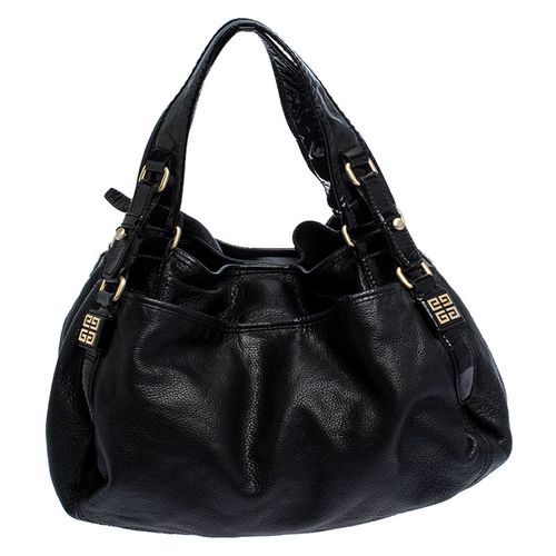 Leather and Patent Leather Hobo - Givenchy - Modalova