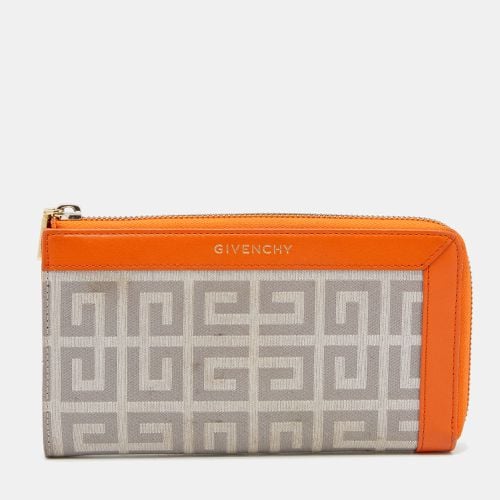 Grey Signature Canvas And Leather Wallet - Givenchy - Modalova