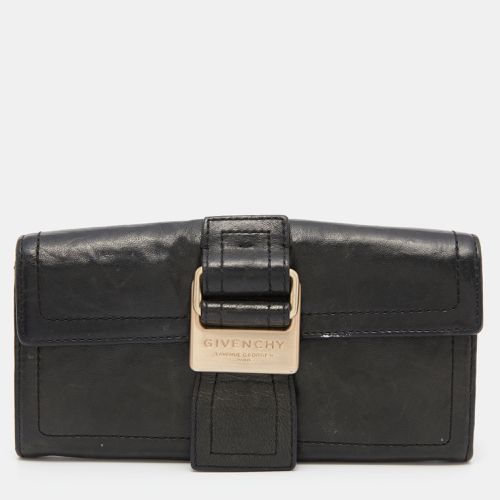 Deep Leather Flap Continental Wallet - Givenchy - Modalova