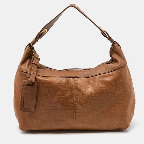 Embossed Logo Leather Hobo - Givenchy - Modalova