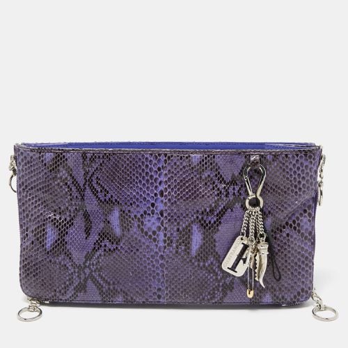 Python Side Zip Oversized Clutch - Gianfranco Ferre - Modalova