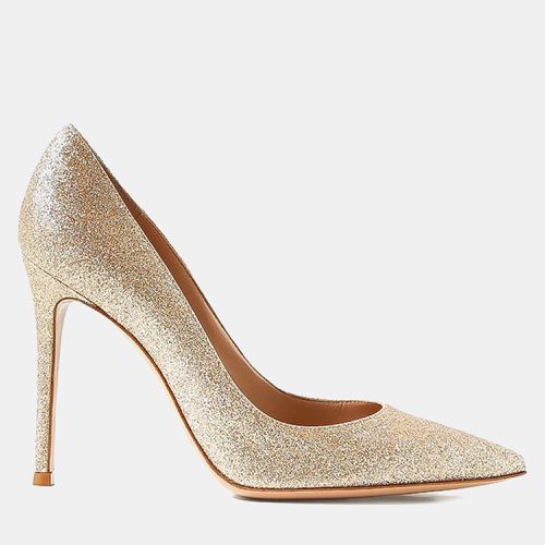 Golden Leather Starlight Heels EU 38 - Gianvito Rossi - Modalova