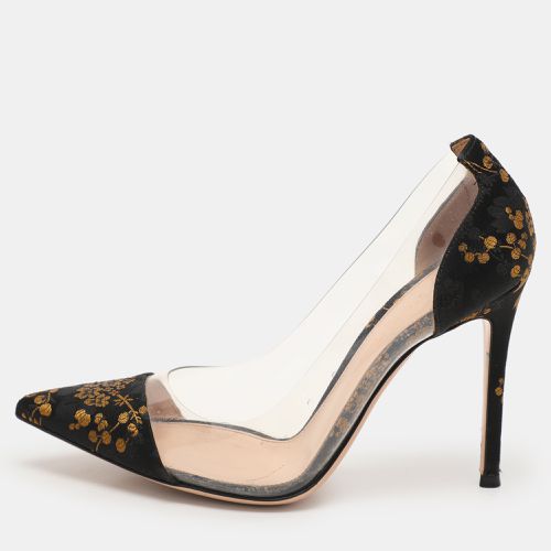 Brocade Fabric and PVC Plexi Pumps Size 37 - Gianvito Rossi - Modalova