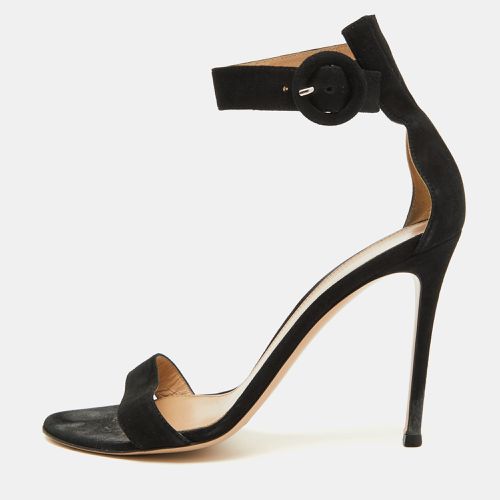 Suede Portofino Ankle Strap Sandals Size 39 - Gianvito Rossi - Modalova