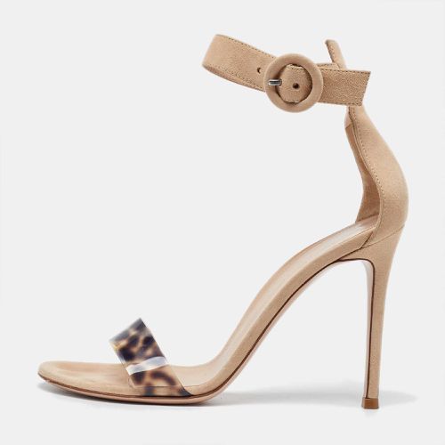 Pvc and Suede Portofino Ankle Strap Sandals Size 37 - Gianvito Rossi - Modalova