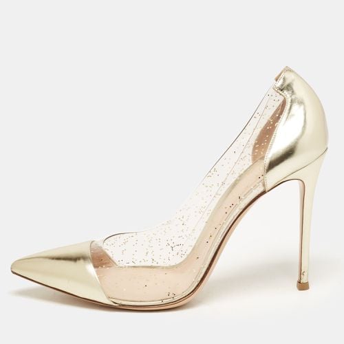 Metallic Leather and PVC Plexi Pumps Size 41 - Gianvito Rossi - Modalova