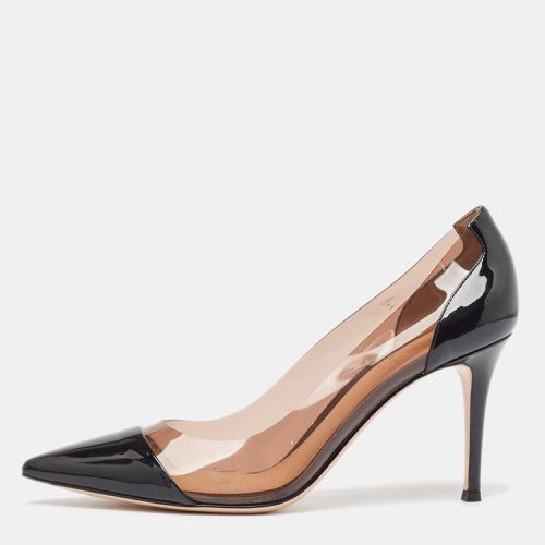 Patent Leather and PVC Plexi Pointed Toe Pumps Size 39 - Gianvito Rossi - Modalova