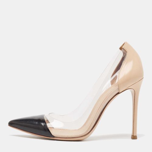 Beige Leather and PVC Plexi Pumps Size 36 - Gianvito Rossi - Modalova