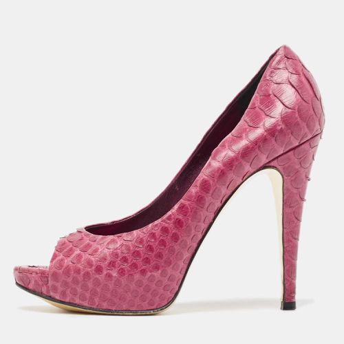 Python Open Toe Platform Pumps Size 38 - Gina - Modalova