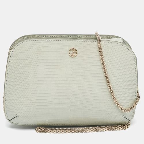 Light Lizard Chain Clutch - Giorgio Armani - Modalova