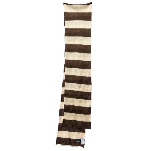 Beige Striped Knit Stole - Giorgio Armani - Modalova