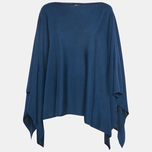 Stretch Knit Poncho S - Giorgio Armani - Modalova