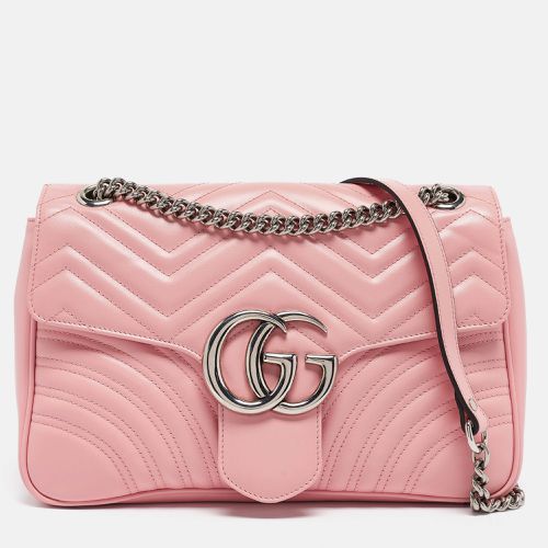 Matelassé Leather Medium GG Marmont Shoulder Bag - Gucci - Modalova