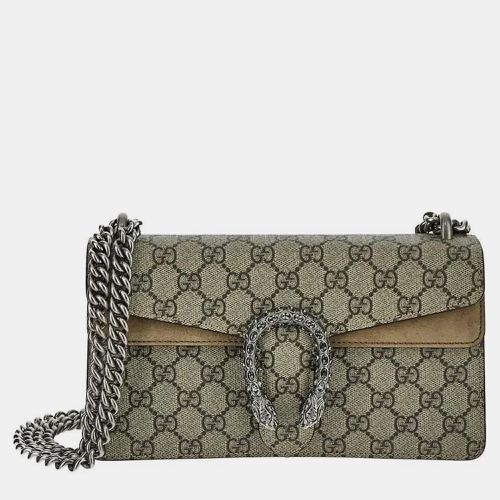 Canvas and Suede Dionysus GG Small Shoulder Bag - Gucci - Modalova