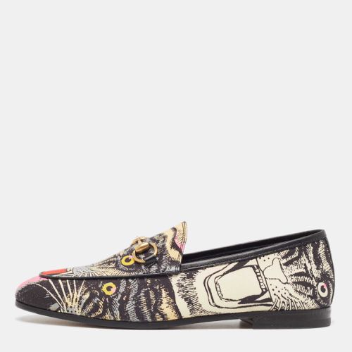 Printed Fabric Jordaan Loafers Size 35 - Gucci - Modalova